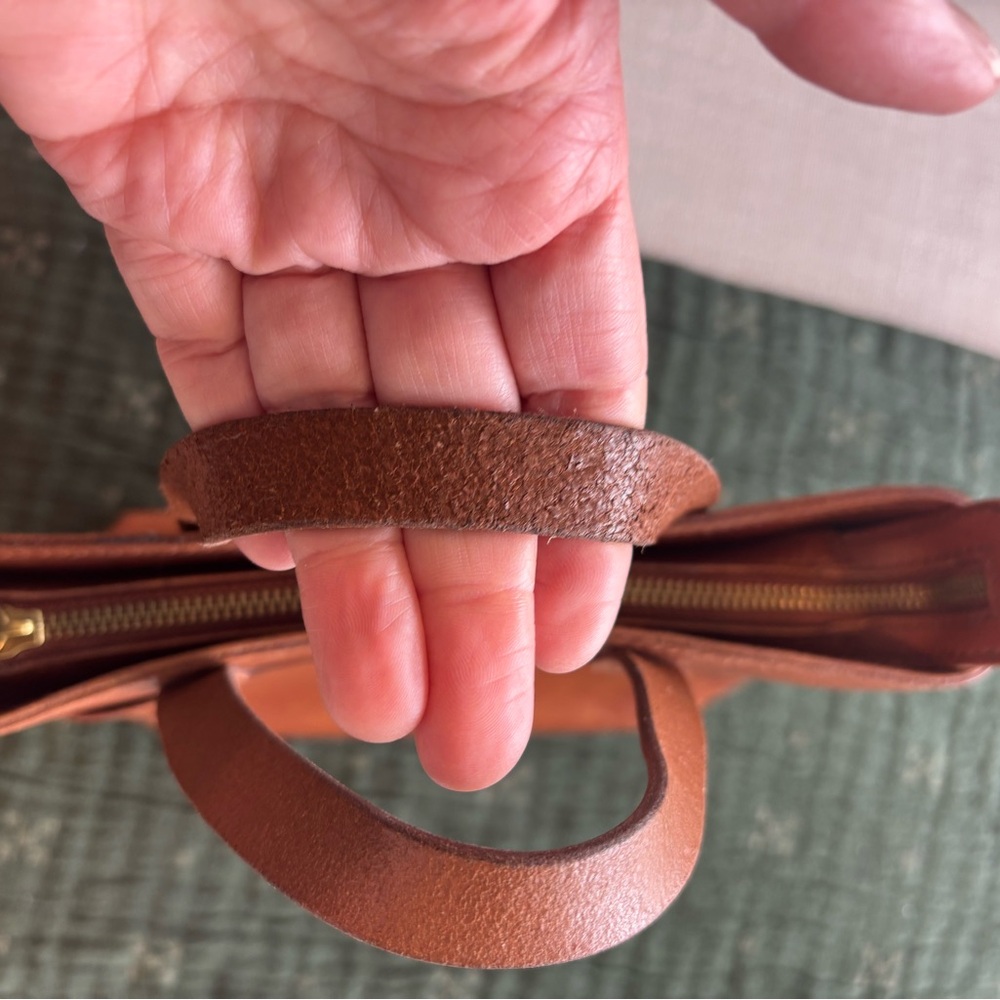 Madewell Small Tan Leather Tote 017 - Picture 8 of 11